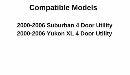 Driver Left Side Quarter Glass Quarter Window Compatible with Chevrolet Suburban/GMC Yukon XL 2000-2006 Models