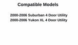 Driver Left Side Quarter Glass Quarter Window Compatible with Chevrolet Suburban/GMC Yukon XL 2000-2006 Models