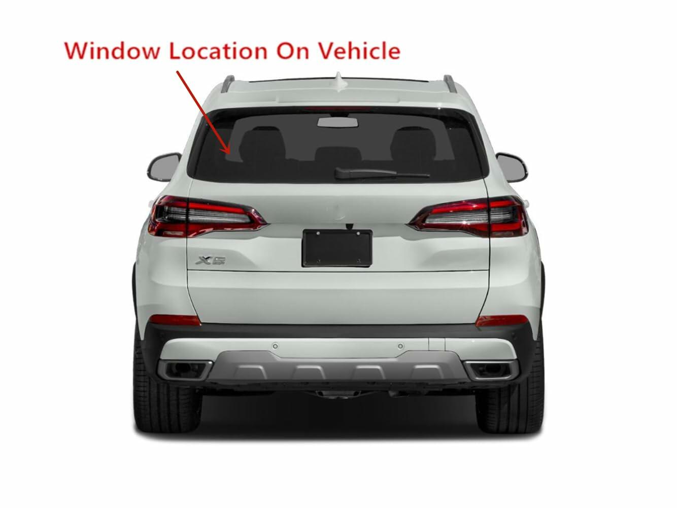 Privacy Back Tailgate Window Heated Back Glass Compatible with BMW X5 2019-2026 Models