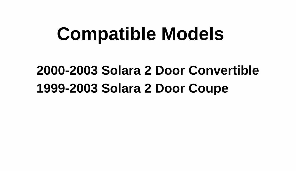 Passenger Right Side Door Window Door Glass Compatible with Toyota Solara 1999-2003 Models
