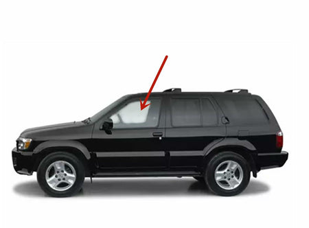Driver Left Side Front Door Window Door Glass Compatible with Nissan Pathfinder/Infiniti QX4 1996-2004 Models (Not For Pathfinder Armada)