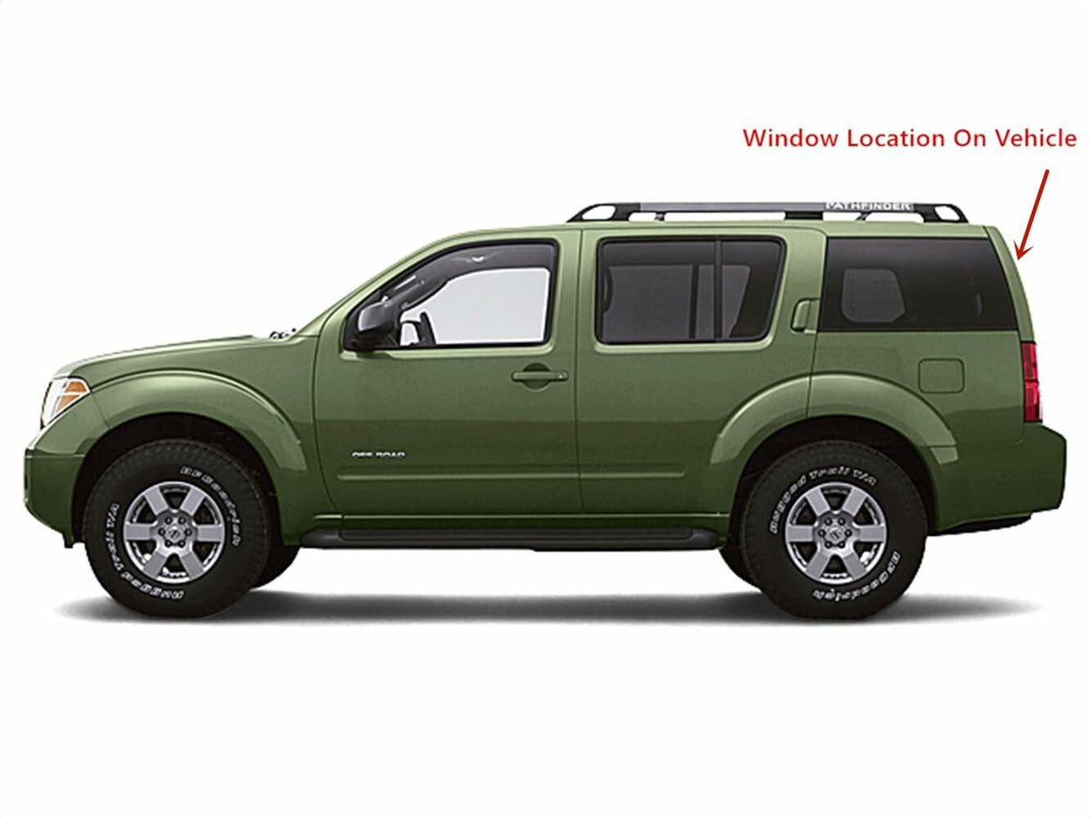 Heated Back Tailgate Window Back Glass Compatible With Nissan Pathfinder 2005-2012 Models