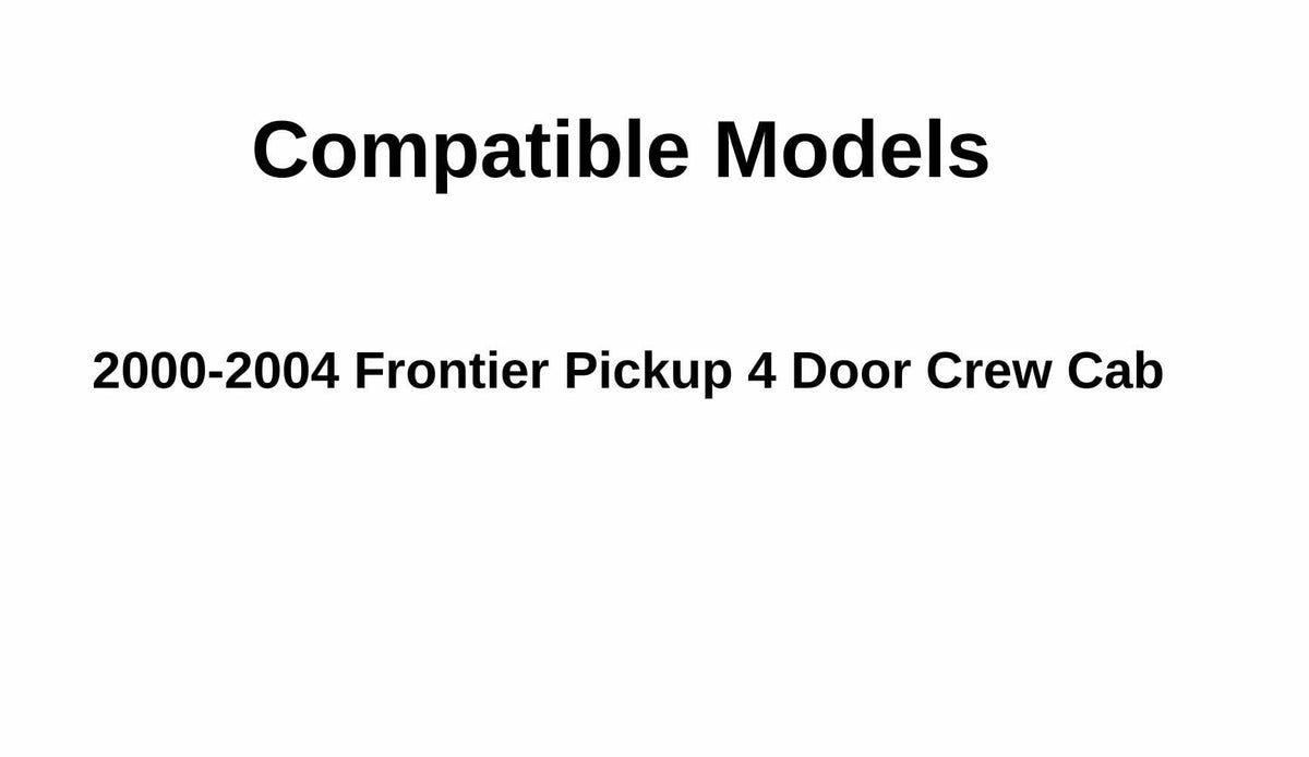 Passenger Right Side Rear Door Window Door Glass Compatible with Nissan Frontier Pickup 4 Door Crew 2000-2004 Models