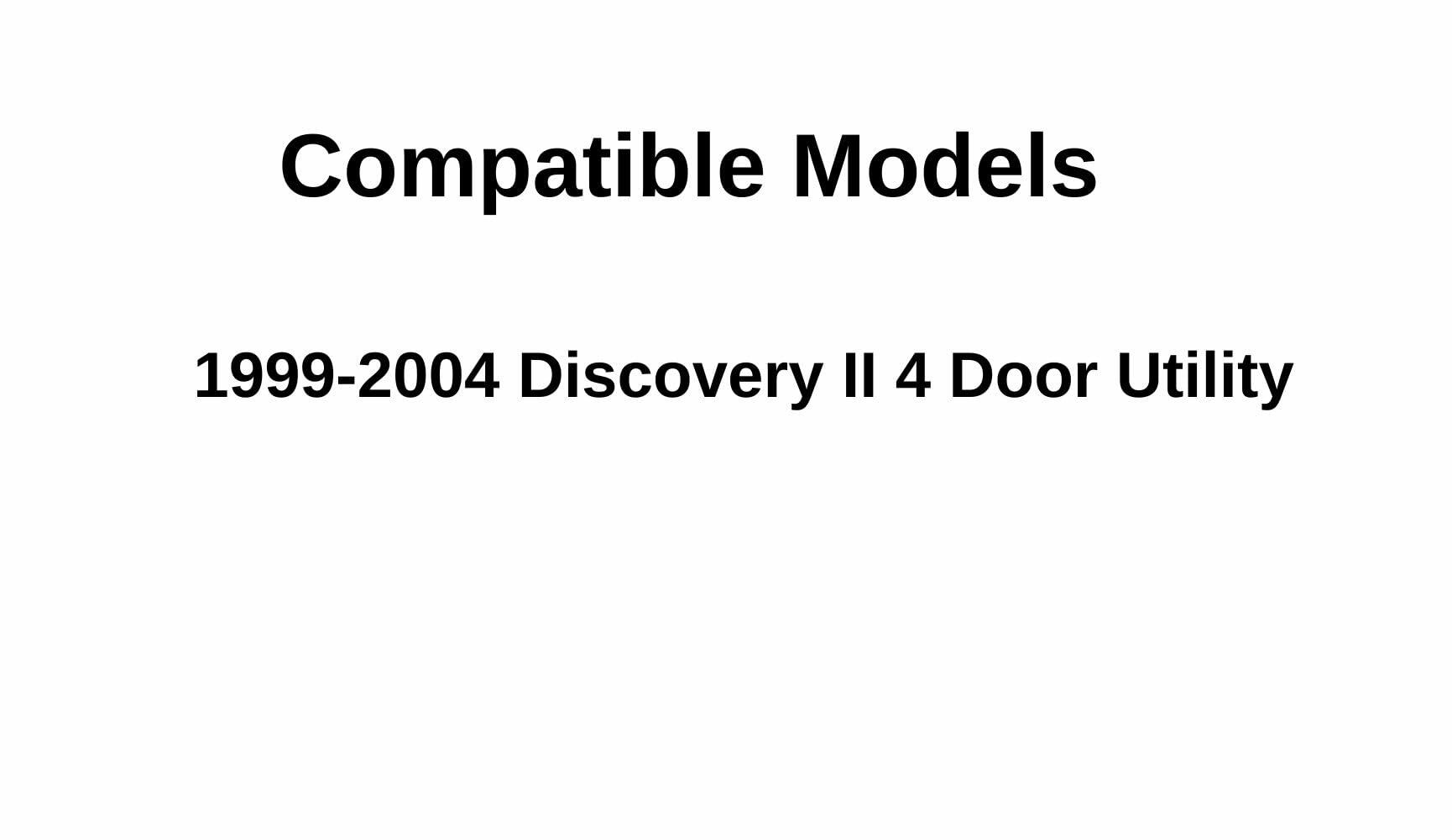 Passenger Right Side Rear Door Window Door Glass Compatible with Land Rover Discovery II 1999-2004 Models