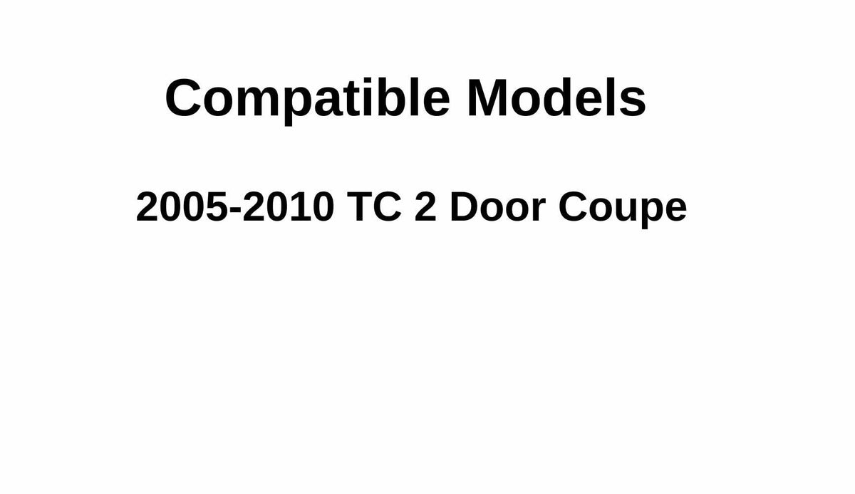 Heated Back Window Back Glass Compatible with Scion TC 2 Door Coupe 2005-2010 Models