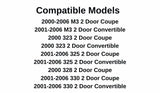 Driver Left Side Door Window Door Glass Compatible with BMW M3 323ci 325ci 328ci 330ci 2 Door Coupe/Convertible 2000-2006 Models