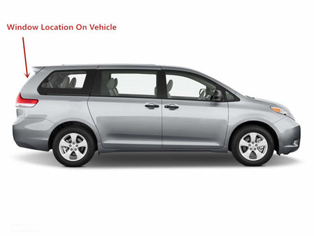 Heated Back Tailgate Window Back Glass Compatible with Toyota Sienna 2011-2020 Models