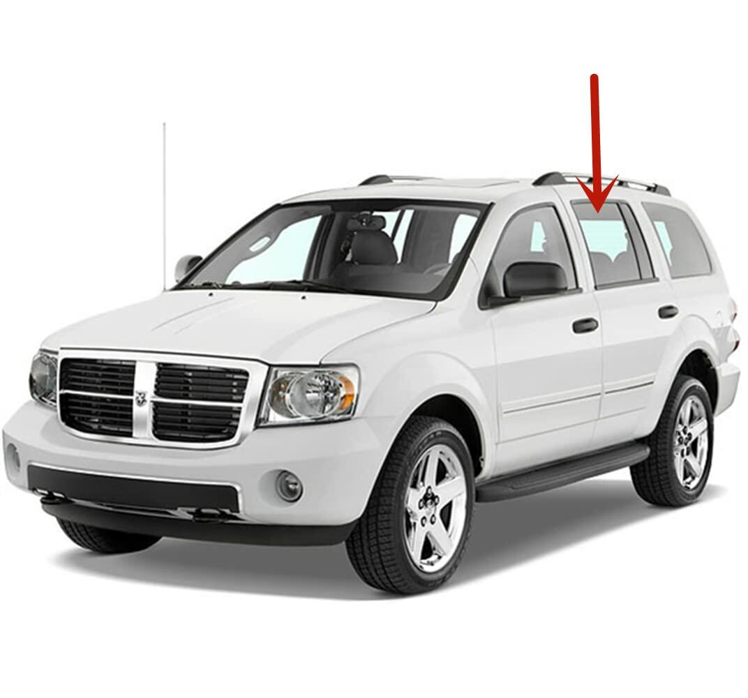 Driver Left Side Rear Door Window Door Glass Compatible with Dodge Durango / Chrysler Aspen 2004-2009 Models