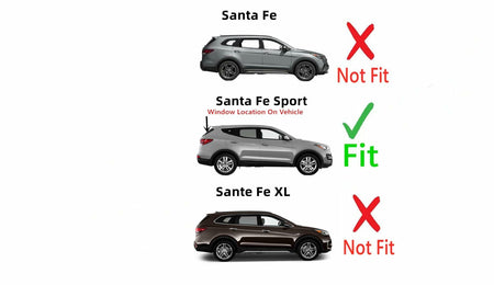 Heated Back Window Back Glass Compatible With Hyundai Santa Fe Sport 2013-2018 Models