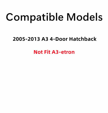 Heated Back Tailgate Window Back Glass Compatible with Audi A3 2005-2013 Models (4 Door Hatchback Models Only)