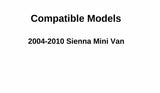 Heated Back Tailgate Window Back Glass Compatible With Toyota Sienna 2004-2010 Models