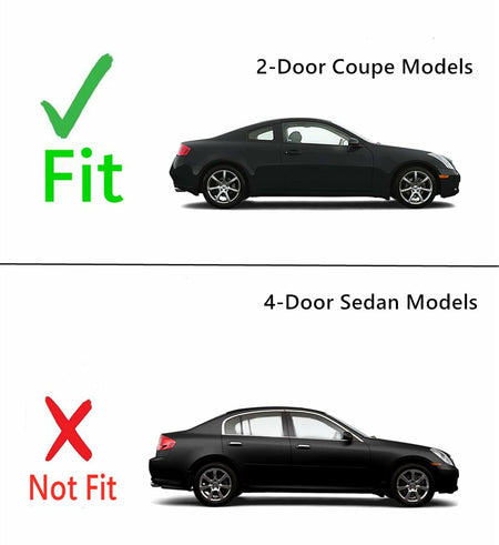 Passenger Right Side Door Window Door Glass Compatible with Infiniti G35 2 Door Coupe 2003-2007 Models