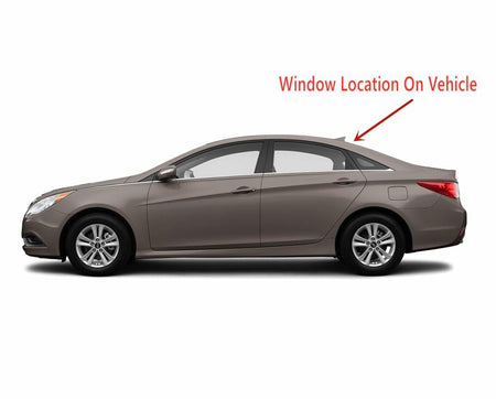 Heated Back Window Back Glass Compatible with Hyundai Sonata 2011-2014 Models