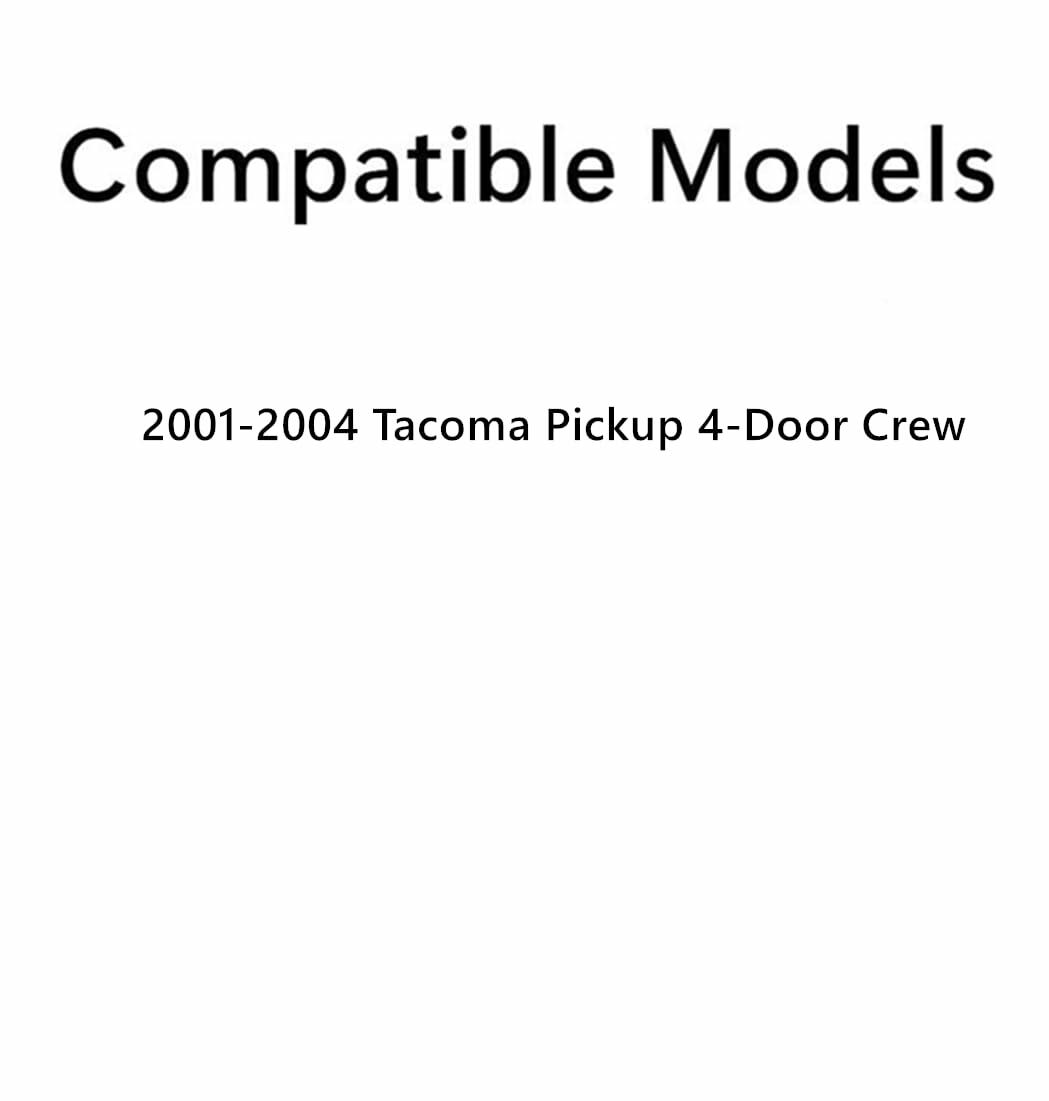 Passenger Right Side Rear Door Window Door Glass Compatible with Toyota Tacoma Pickup 4 Door Crew Cab 2001-2004