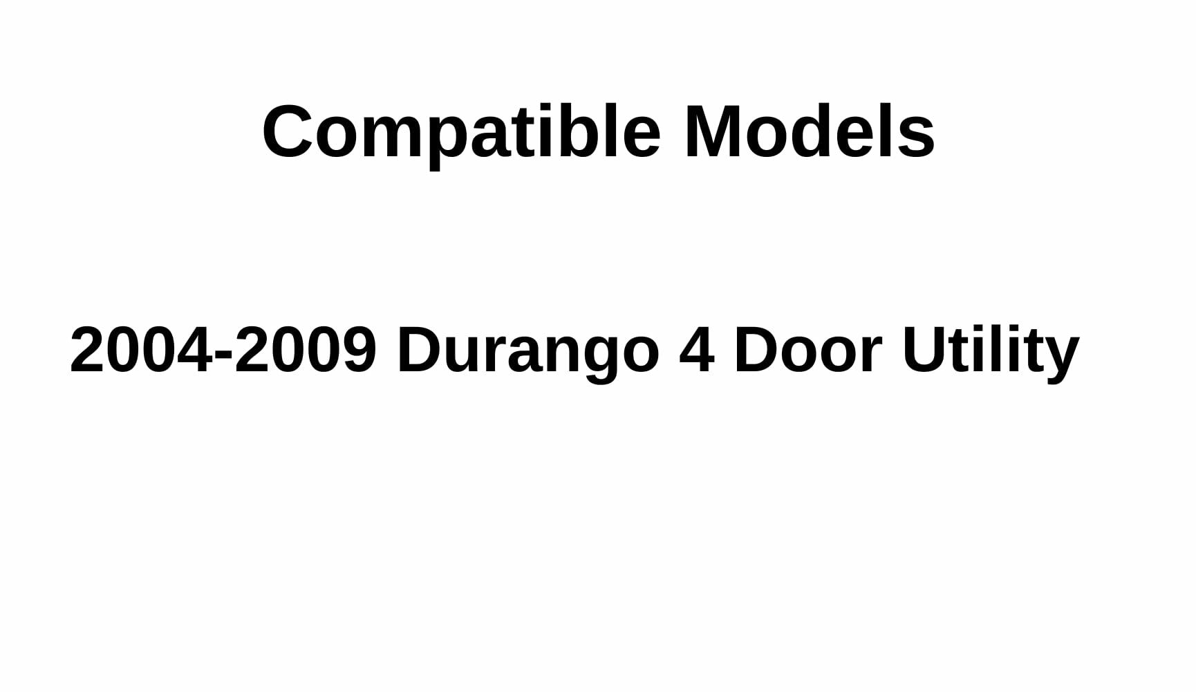 Driver Left Side Rear Vent Window Vent Glass Compatible with Dodge Durango 2004-2009 Models