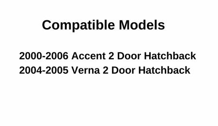 Driver Left Side Door Window Door Glass Compatible with Hyundai Accent/Dodge Verna 2 Door Hatchback 2000-2006 Models