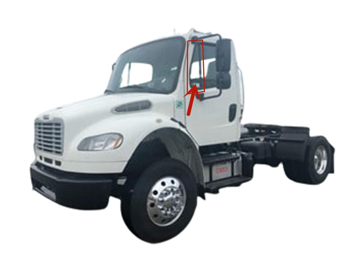Stationary Style Driver Left Side Front Vent Window Vent Glass Compatible With Freightliner Business Class M2 2003-2025 Models