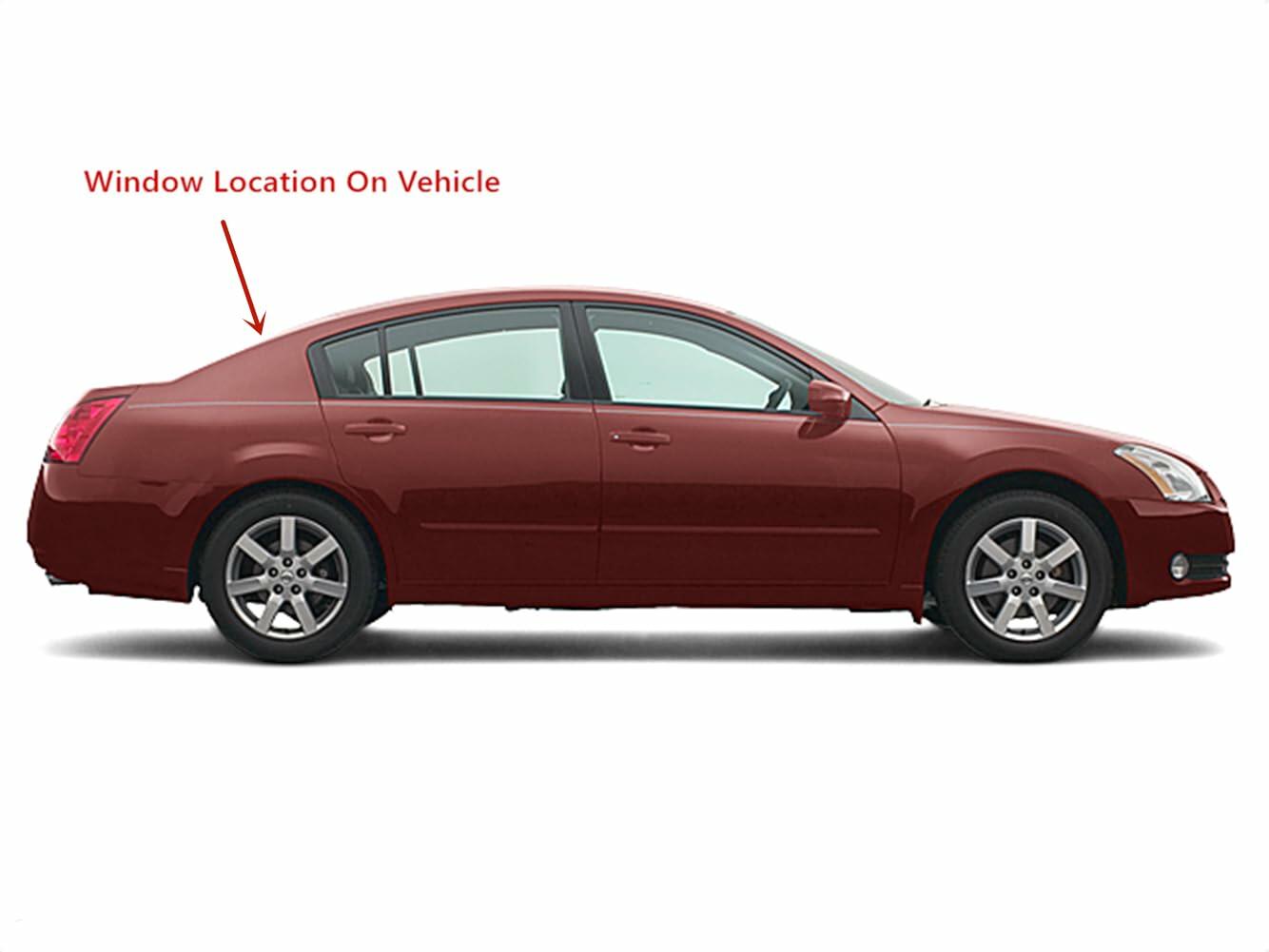 Heated Back Window Back Glass Compatible with Nissan Maxima 4 Door Sedan 2004-2008 Models
