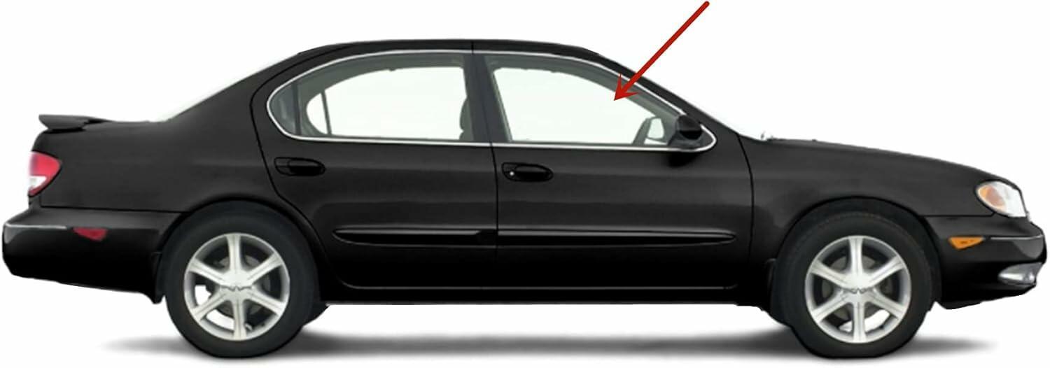 Passenger Right Side Front Door Window Door Glass Compatible with Nissan Maxima 2000-2003 Models