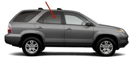 Passenger Right Side Rear Door Window Door Glass Compatible with Acura MDX 2001-2006 Models