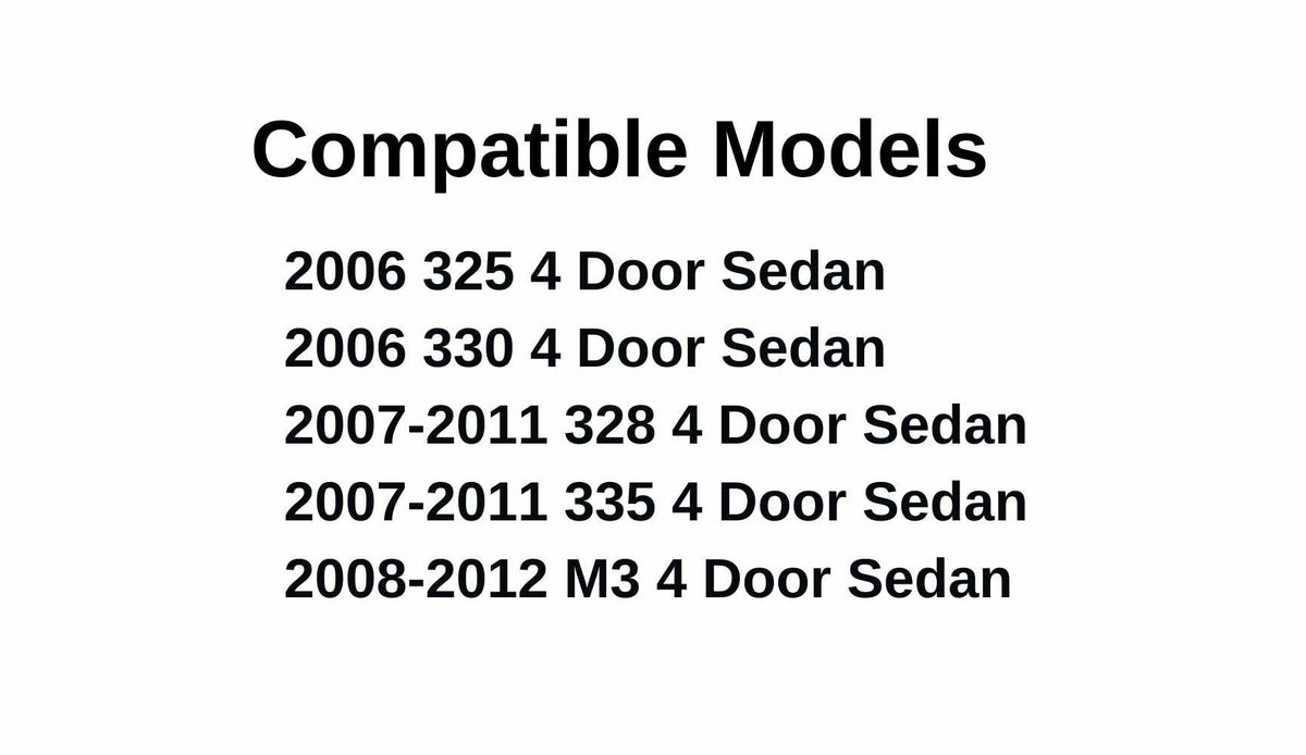 Back Window Back Glass Compatible with BMW 325i 325xi 328i 328xi 330i 330xi 335d 335i 335xi 2006-2011 Models/BMW M3 2008-2012 4 Door Sedan Models