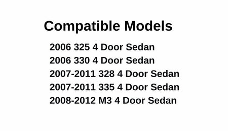 Back Window Back Glass Compatible with BMW 325i 325xi 328i 328xi 330i 330xi 335d 335i 335xi 2006-2011 Models/BMW M3 2008-2012 4 Door Sedan Models