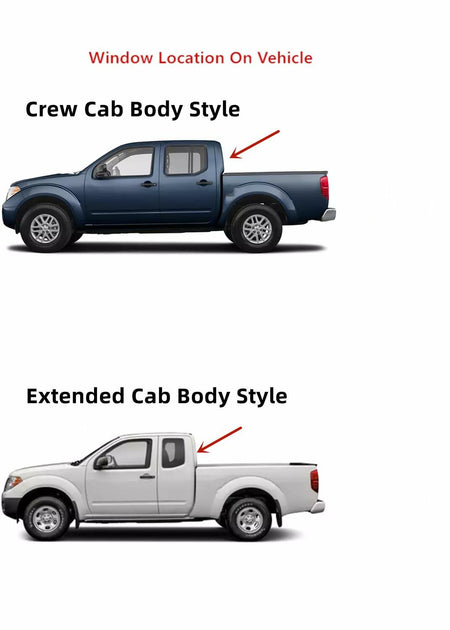 OEM Sliding Back Window Glass Back Slider Compatible with Nissan Frontier Pickup 2005-2021 Models/Suzuki Equator 2009-2012 Models
