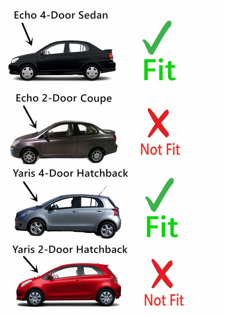 Driver Left Side Front Door Window Door Glass Compatible with Toyota Echo 4 Door Sedan 2000-2005 Models/Toyota Yaris 4 Door Hatchback 2004-2005 Models