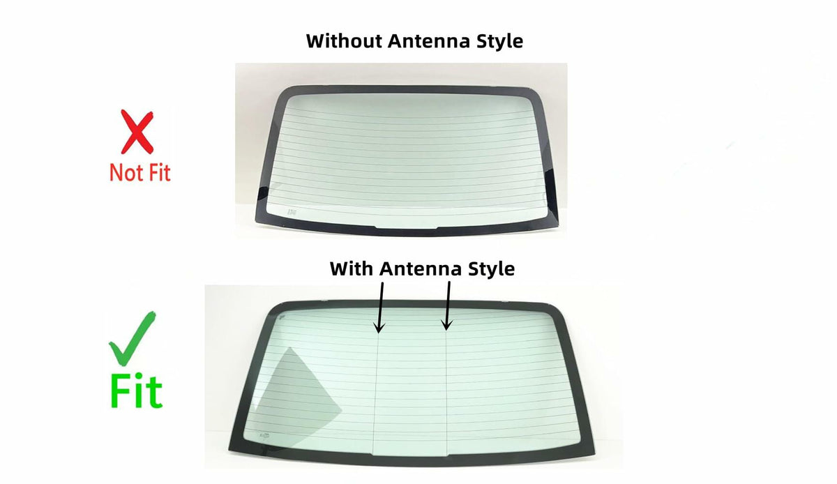 Heated Back Window Back Glass Compatible with Kia Spectra 4 Door Sedan 2005-2009 / Spectra 20.L ENG 4 Door Sedan 2004 Models