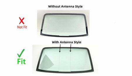 Heated Back Window Back Glass Compatible with Kia Spectra 4 Door Sedan 2005-2009 / Spectra 20.L ENG 4 Door Sedan 2004 Models