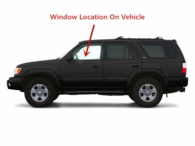 NAGD Driver Left Side Front Door Window Glass, Compatible with Toyota 4Runner SUV, 1996-2002 Models, Transparent, Tempered Glass