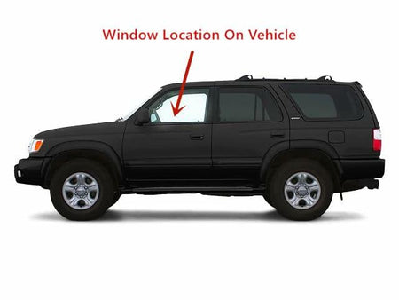 NAGD Driver Left Side Front Door Window Glass, Compatible with Toyota 4Runner SUV, 1996-2002 Models, Transparent, Tempered Glass