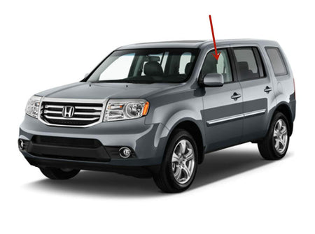 Driver Left Side Front Door Window Door Glass Compatible with Honda Pilot 2009-2015 Models