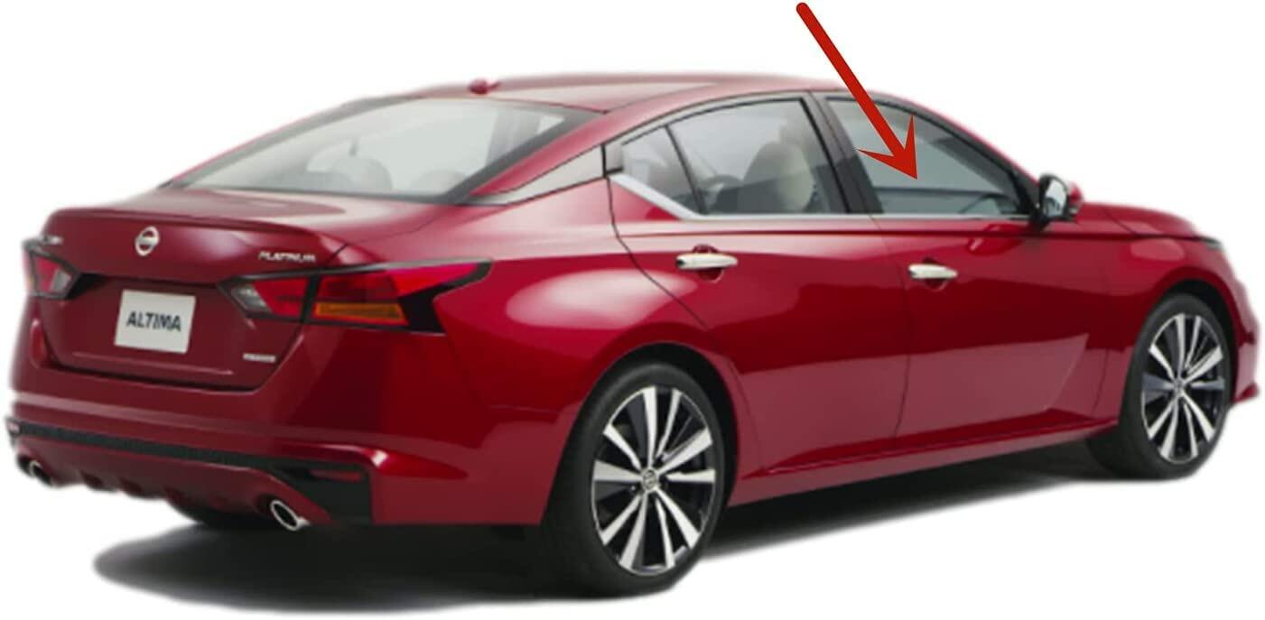 Tempered Passenger Right Side Front Door Window Door Glass Compatible with Nissan Altima 2019-2025 Models