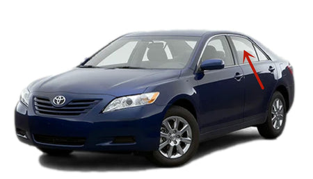 Driver Left Side Rear Door Window Door Glass Compatible with Toyota Camry 4 Door Sedan 2007-2011 Models