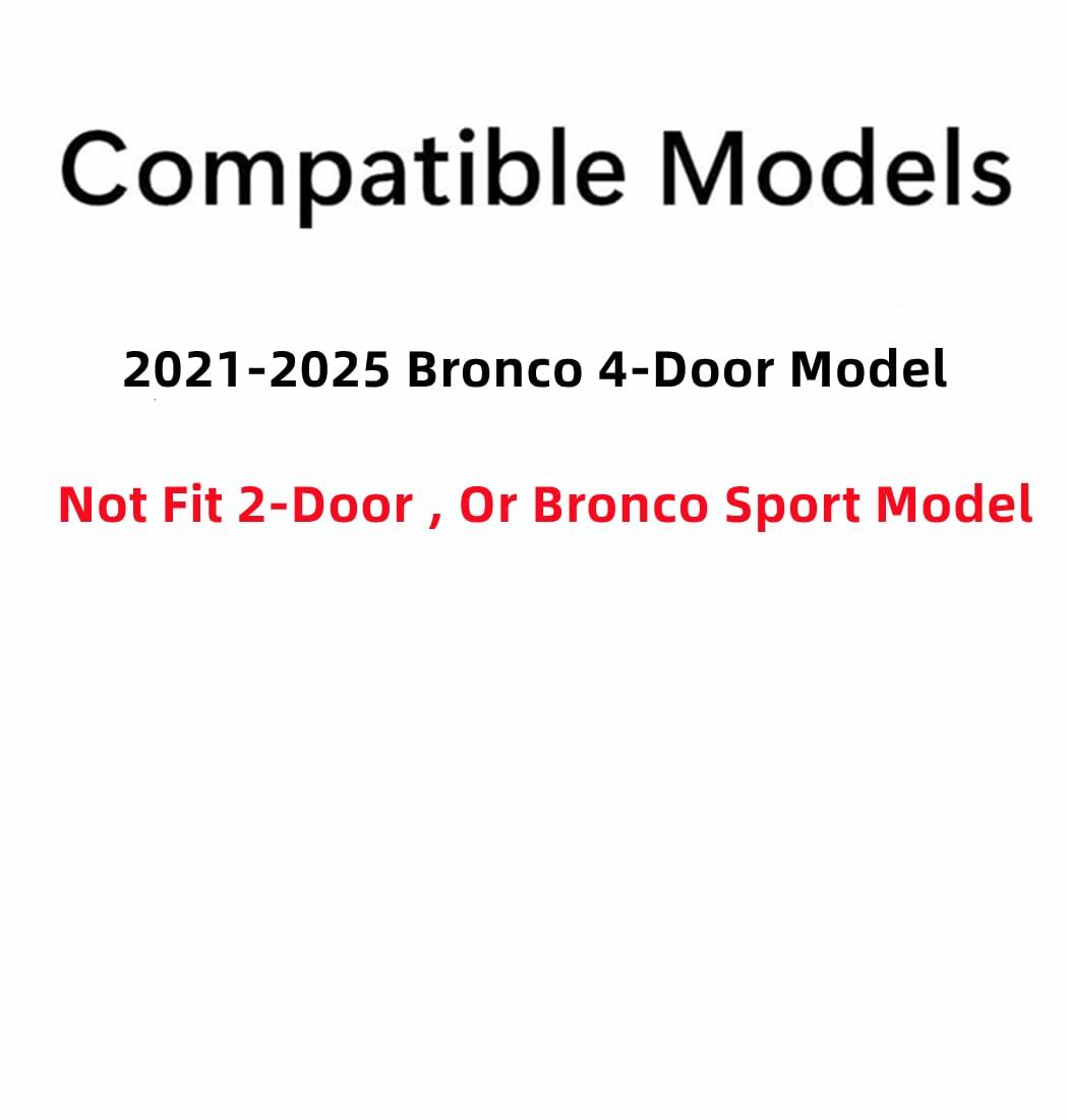 OEM Tempered Passenger Right Side Quarter Window Quarter Glass Compatible with Ford Bronco 2021-2026 4 Door Models