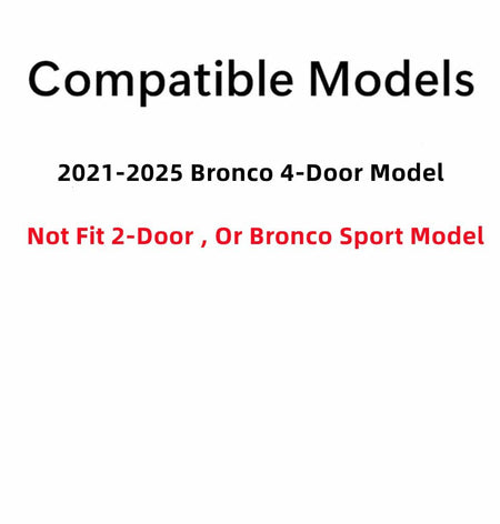 OEM Tempered Passenger Right Side Quarter Window Quarter Glass Compatible with Ford Bronco 2021-2026 4 Door Models