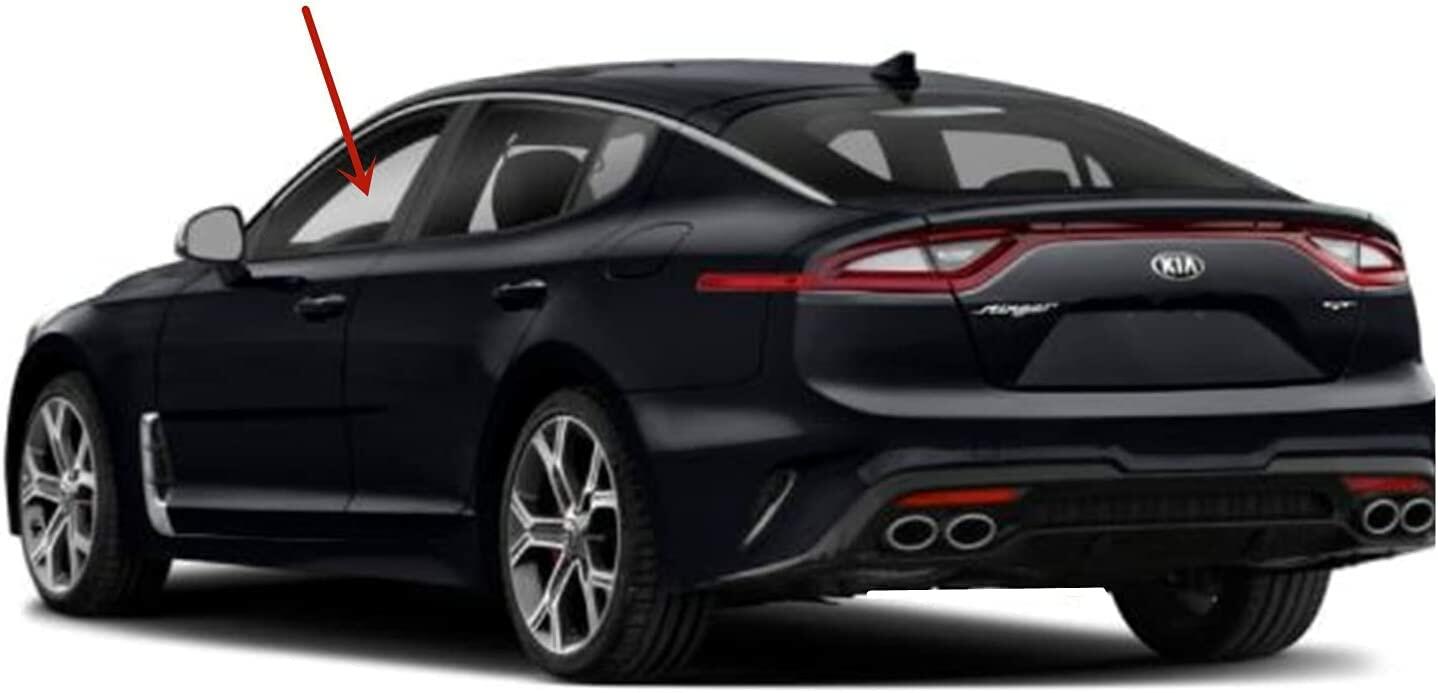 Tempered Driver Left Side Front Door Window Door Glass Compatible with Kia Stinger 2018-2023 Models