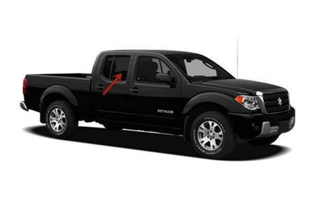Passenger Right Side Rear Door Window Door Glass Compatible with Nissan Frontier Pickup 2005-2021 4 Door Crew Cab Models