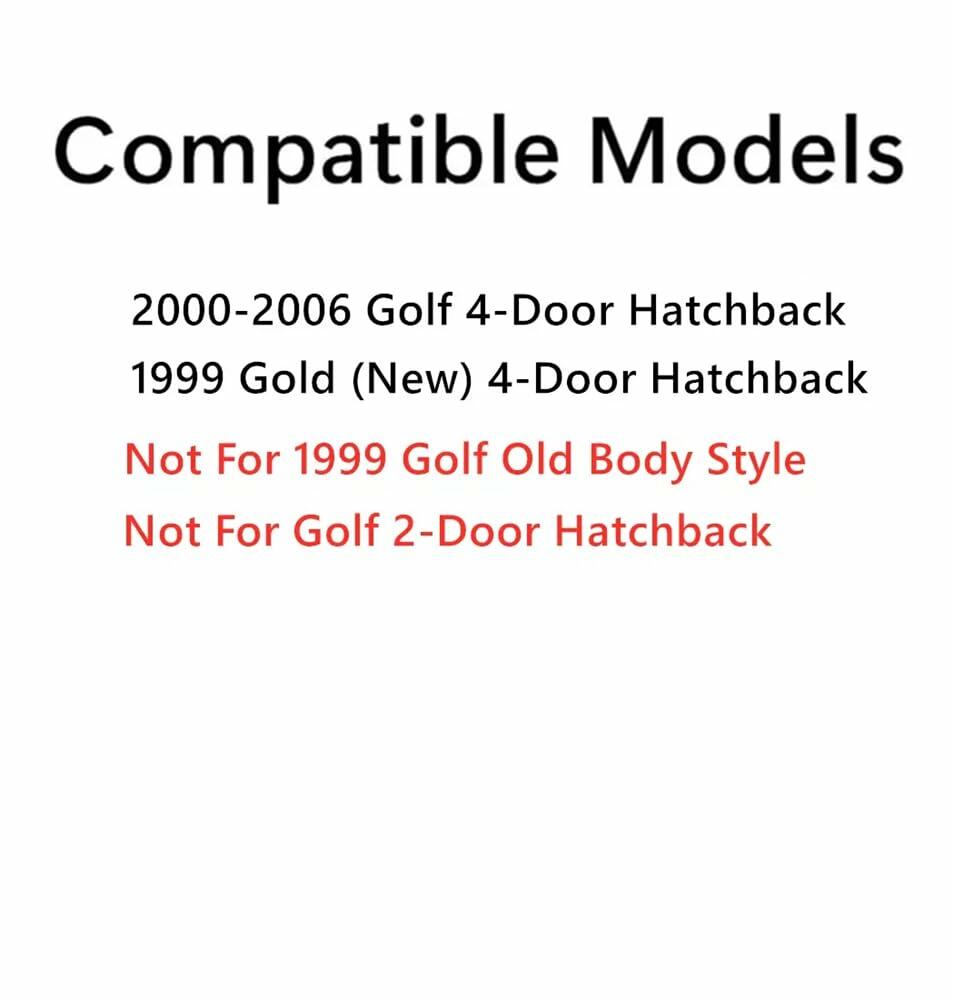 Driver Left Side Vent Window Vent Glass Compatible with Volkswagen Golf (New) 1999 / Golf 2000-2006 4 Door Hatchback Models
