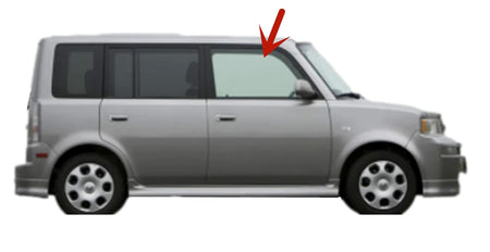 Passenger Right Side Front Door Window Door Glass Compatible with Scion XB 4 Door Hatchback 2004-2007 Models