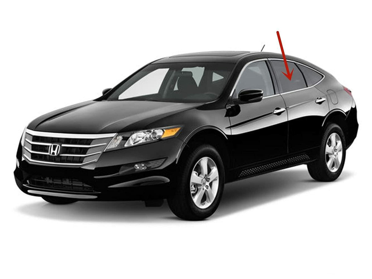 Driver Left Side Rear Door Window Door Glass Compatible with Honda Crosstour 2010-2016 Models