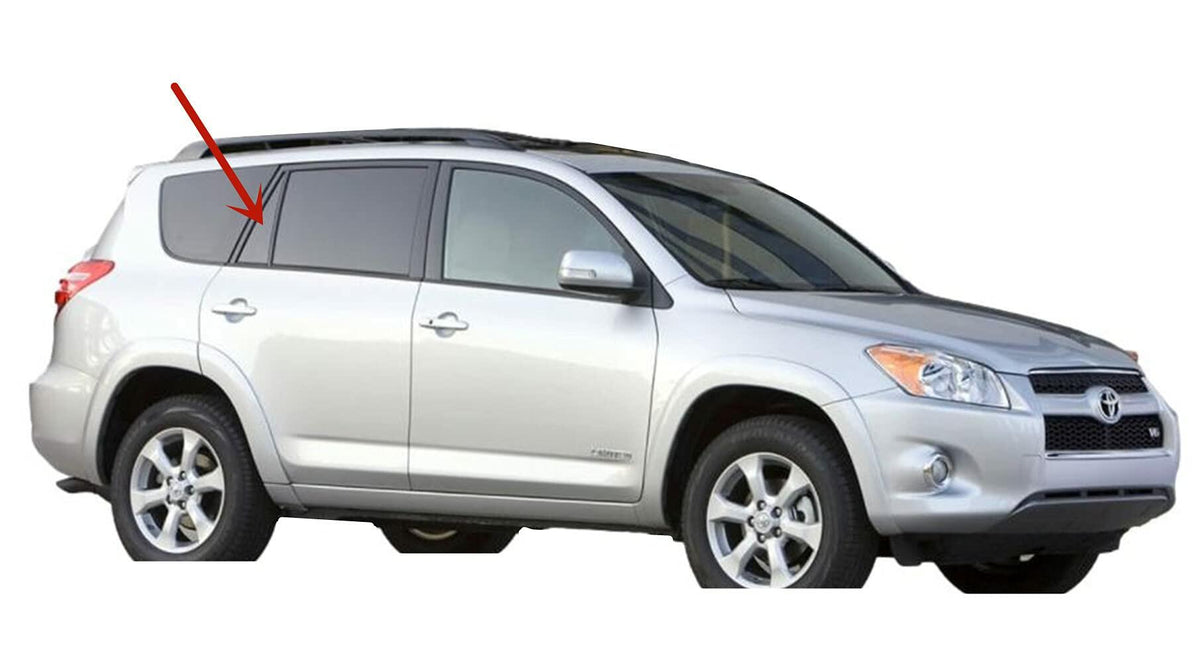 Passenger Right Side Rear Vent Window Vent Glass Compatible with Toyota RAV4 2006-2012 4 Door Models