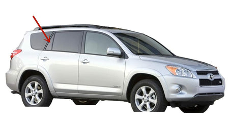 Passenger Right Side Rear Vent Window Vent Glass Compatible with Toyota RAV4 2006-2012 4 Door Models