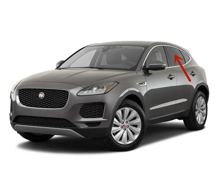 Driver Left Side Rear Door Window Door Glass Compatible with Jaguar E-PACE 2018-2024 Models
