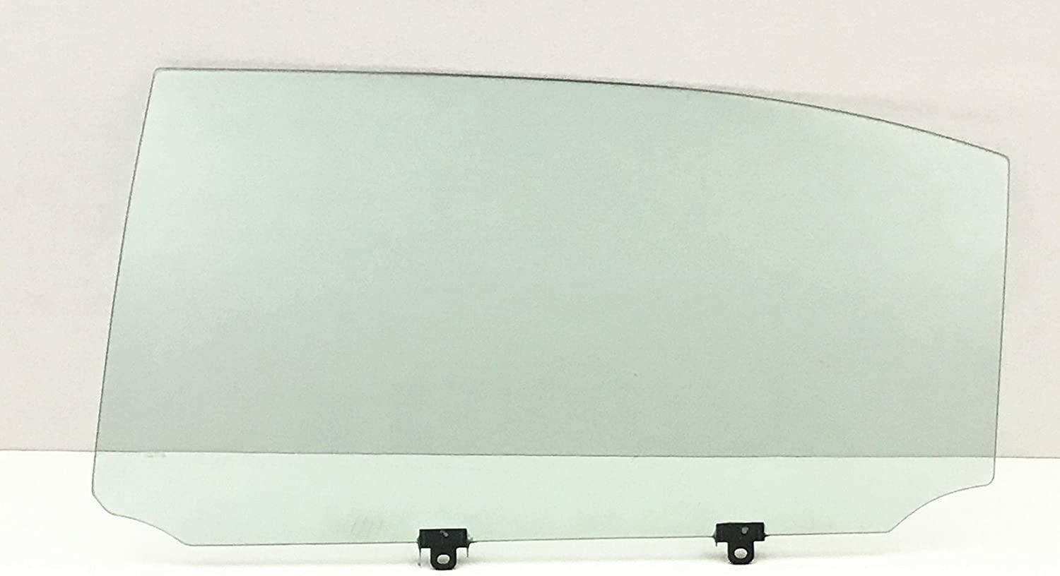 Driver Left Side Rear Door Window Door Glass W/ 2x5mm Clips Compatible with Lexus LS460 2007-2017 Models (Not for LS460 L)