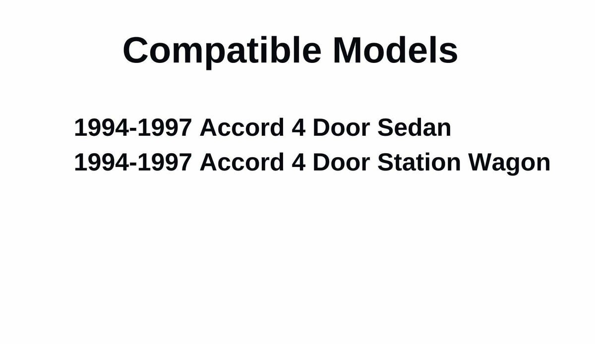 Driver Left Side Front Door Window Door Glass Compatible with Honda Accord 4 Door Sedan/Wagon 1994-1997 Models