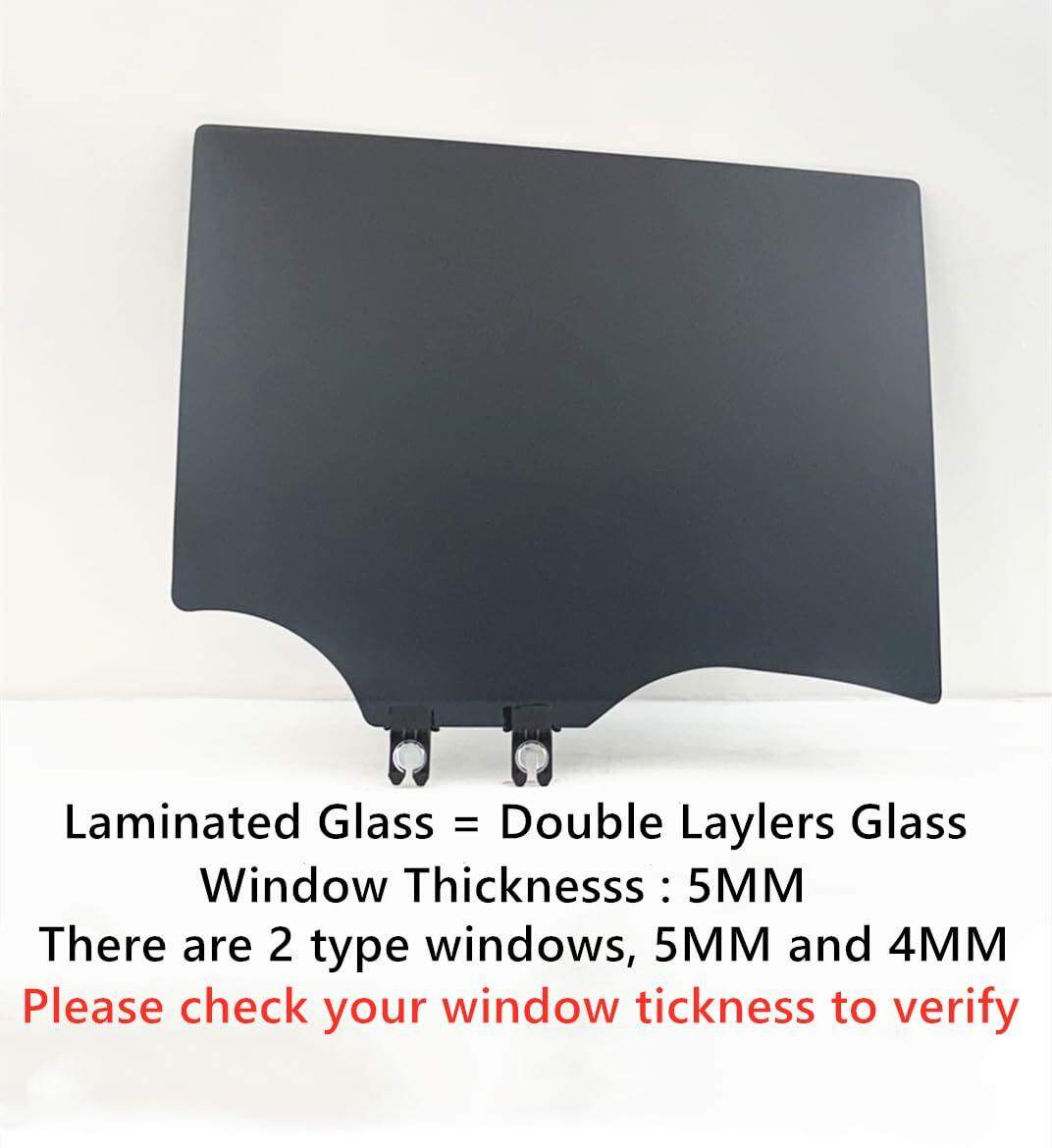 5MM Thickness Laminated Privacy Passenger Right Side Rear Door Window Door Glass Compatible with Jeep Grand Cherokee L 2021-2026 Models