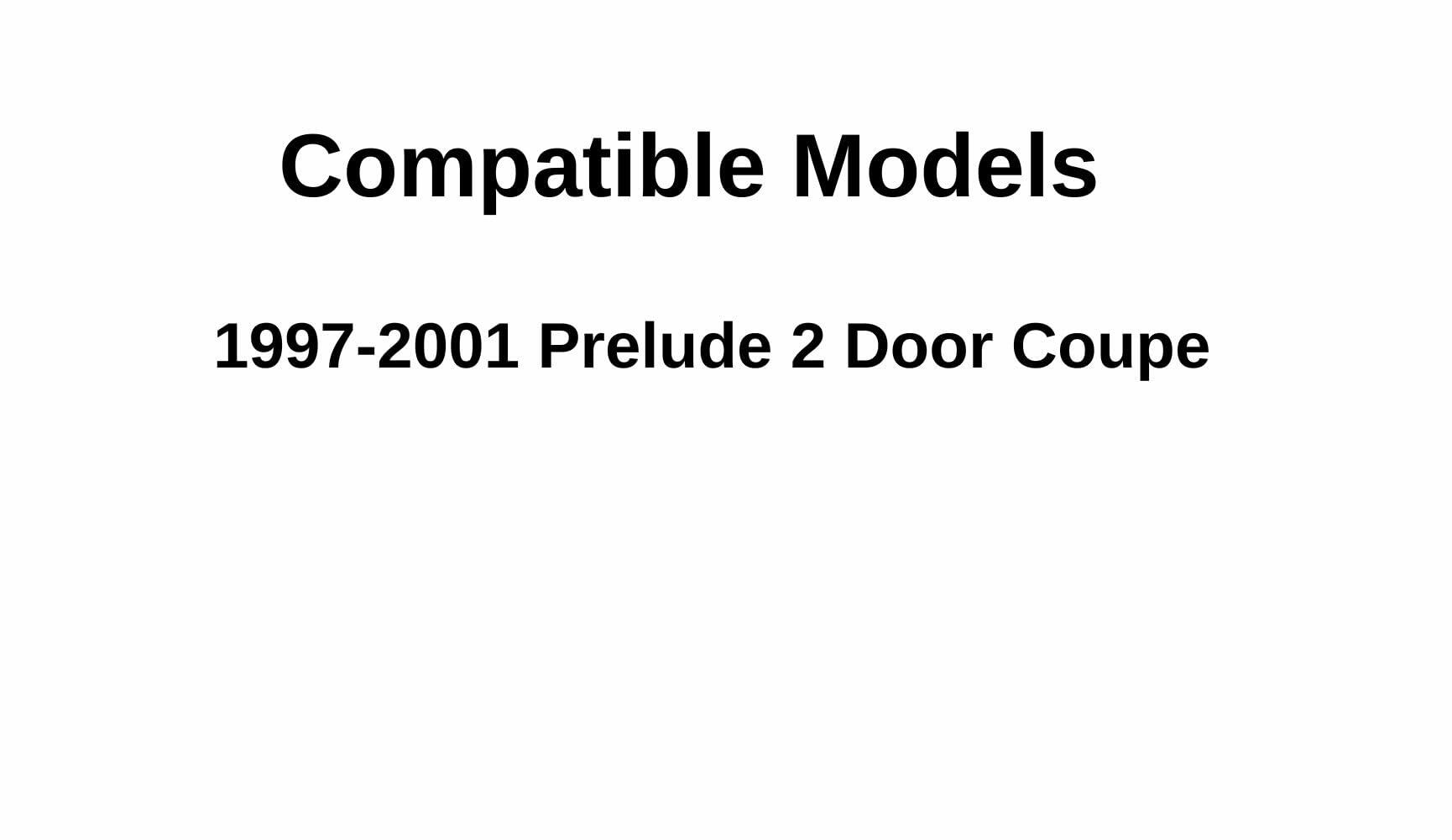Driver Left Side Door Window Door Glass Compatible with Honda Prelude 2 Door Coupe 1997-2001 Models