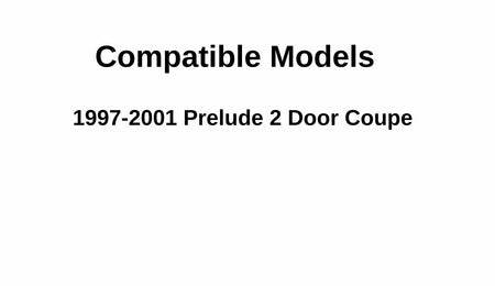 Driver Left Side Door Window Door Glass Compatible with Honda Prelude 2 Door Coupe 1997-2001 Models